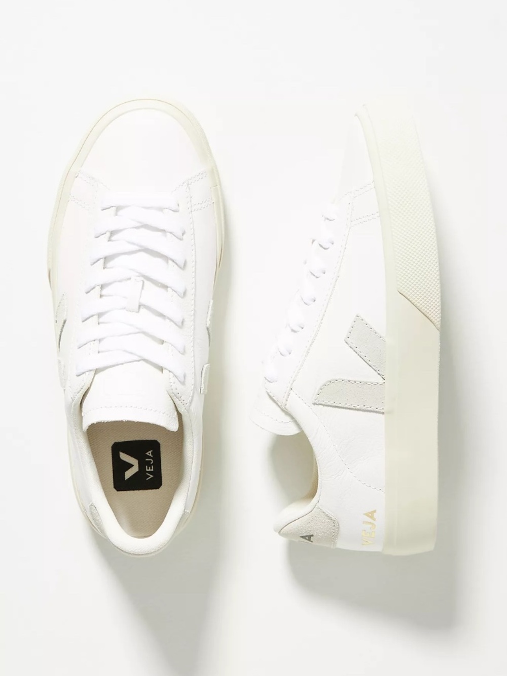 Veja Campo Leather Sneakers Extra White/Natural Suede EU 38 US 7-7.5